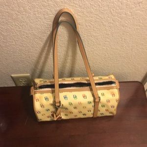 Dooney & Bourke white multi colored purse